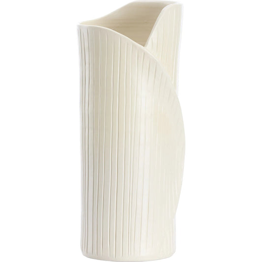 Romeo Vase by Wildwood in white, cream and white glaze. Made from unique in a unique style.