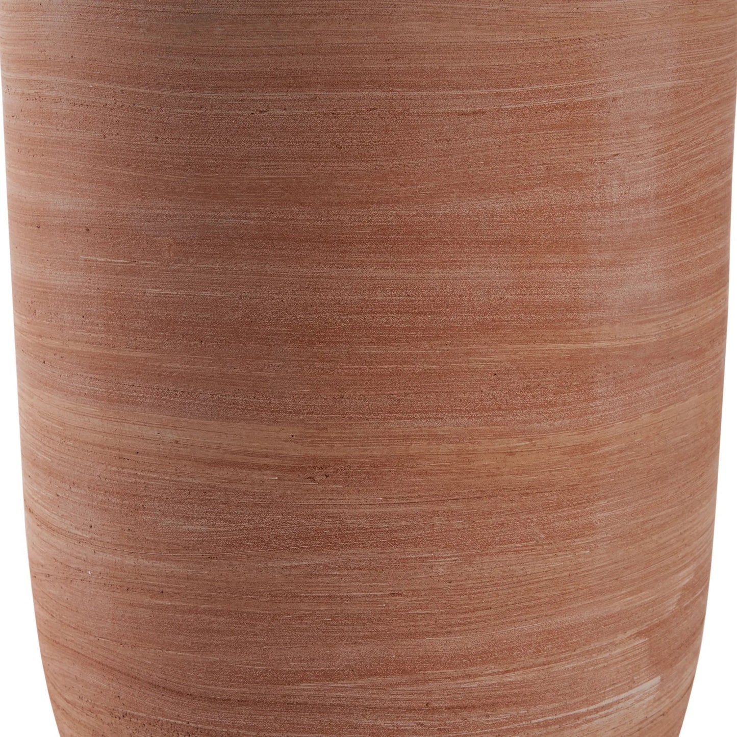 002 SI-2534055 | Closeup | Pietro Impruneta Pot by Wildwood in red, orange and natural. Made from unique in a unique style.