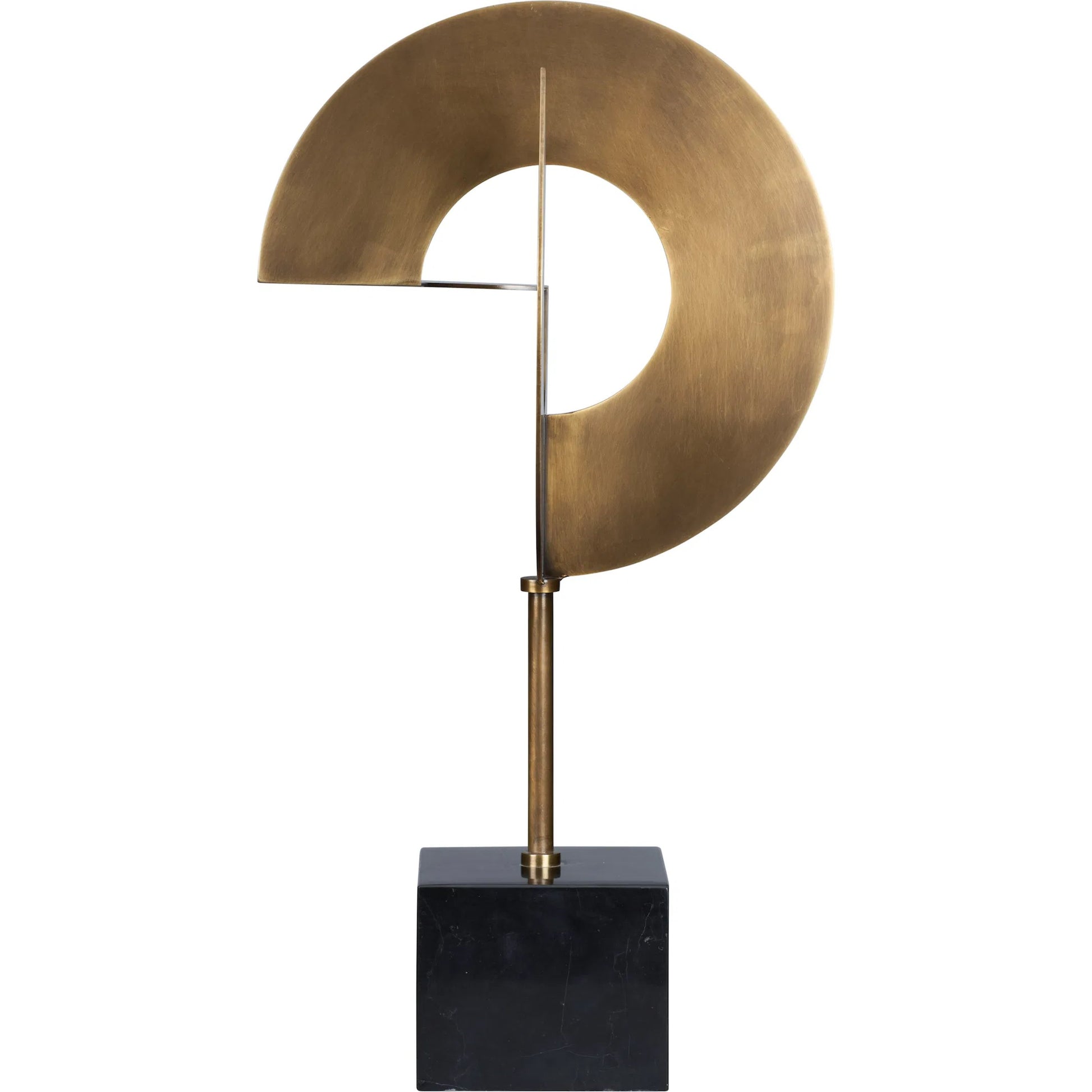 Boris Sculpture by Wildwood in gold, black and natural black, antique brass. Made from unique in a unique style.