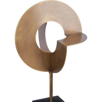 Boris Sculpture by Wildwood in gold, black and natural black, antique brass. Made from unique in a unique style.