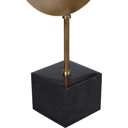 Boris Sculpture by Wildwood in gold, black and natural black, antique brass. Made from unique in a unique style.
