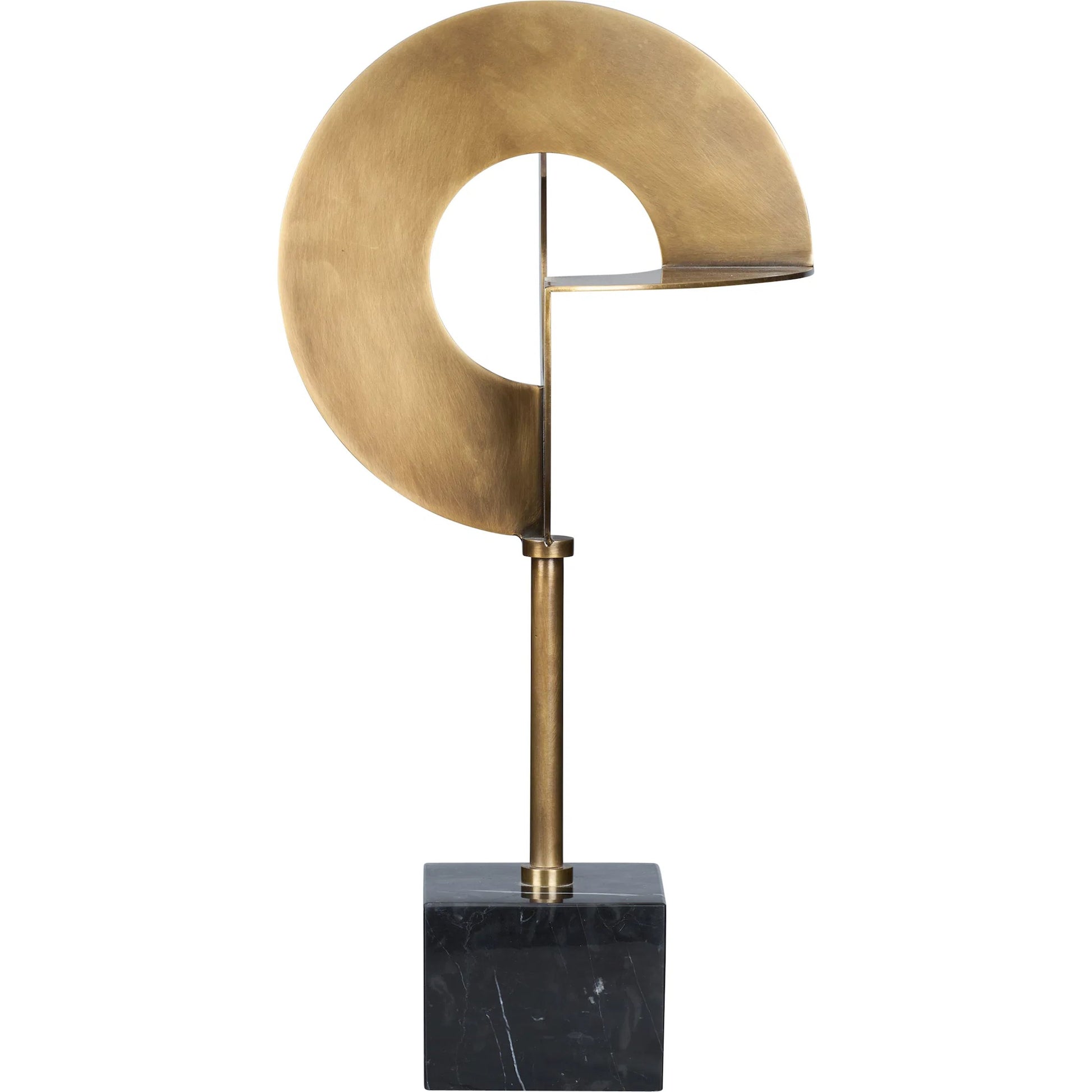 Boris Sculpture by Wildwood in gold, black and natural black, antique brass. Made from unique in a unique style.