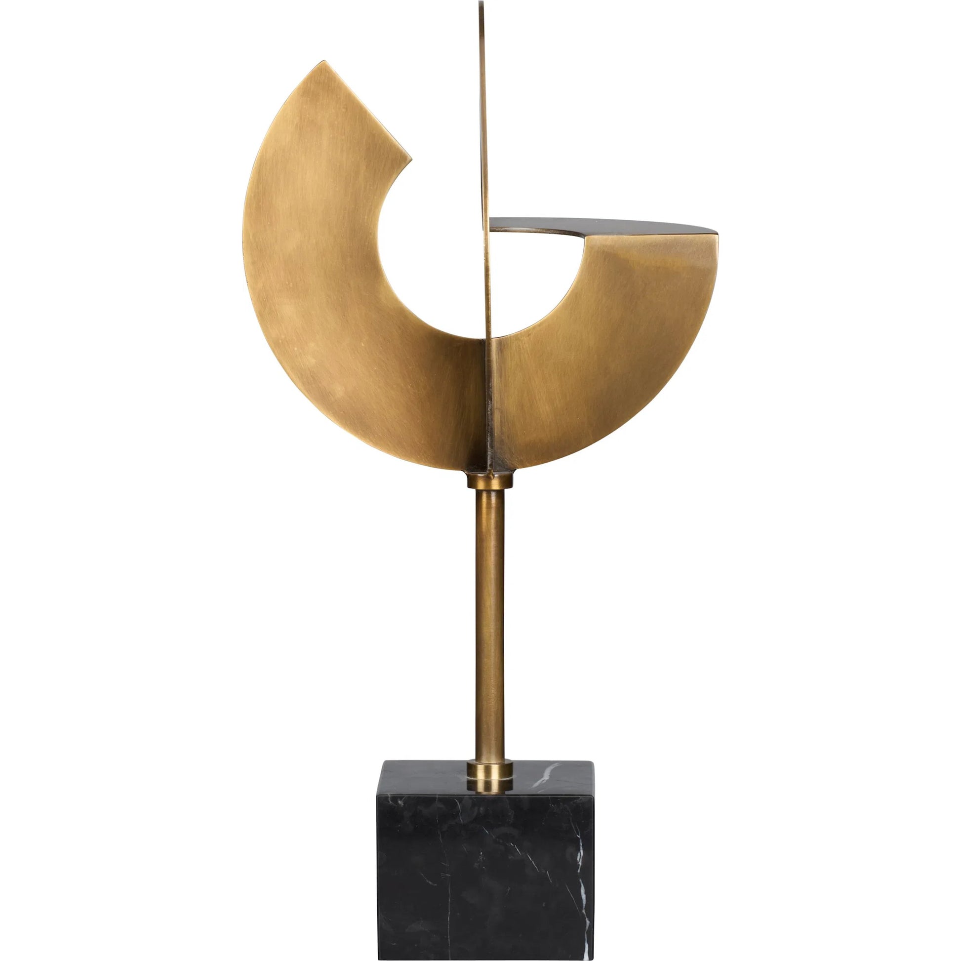 Boris Sculpture by Wildwood in gold, black and natural black, antique brass. Made from unique in a unique style.