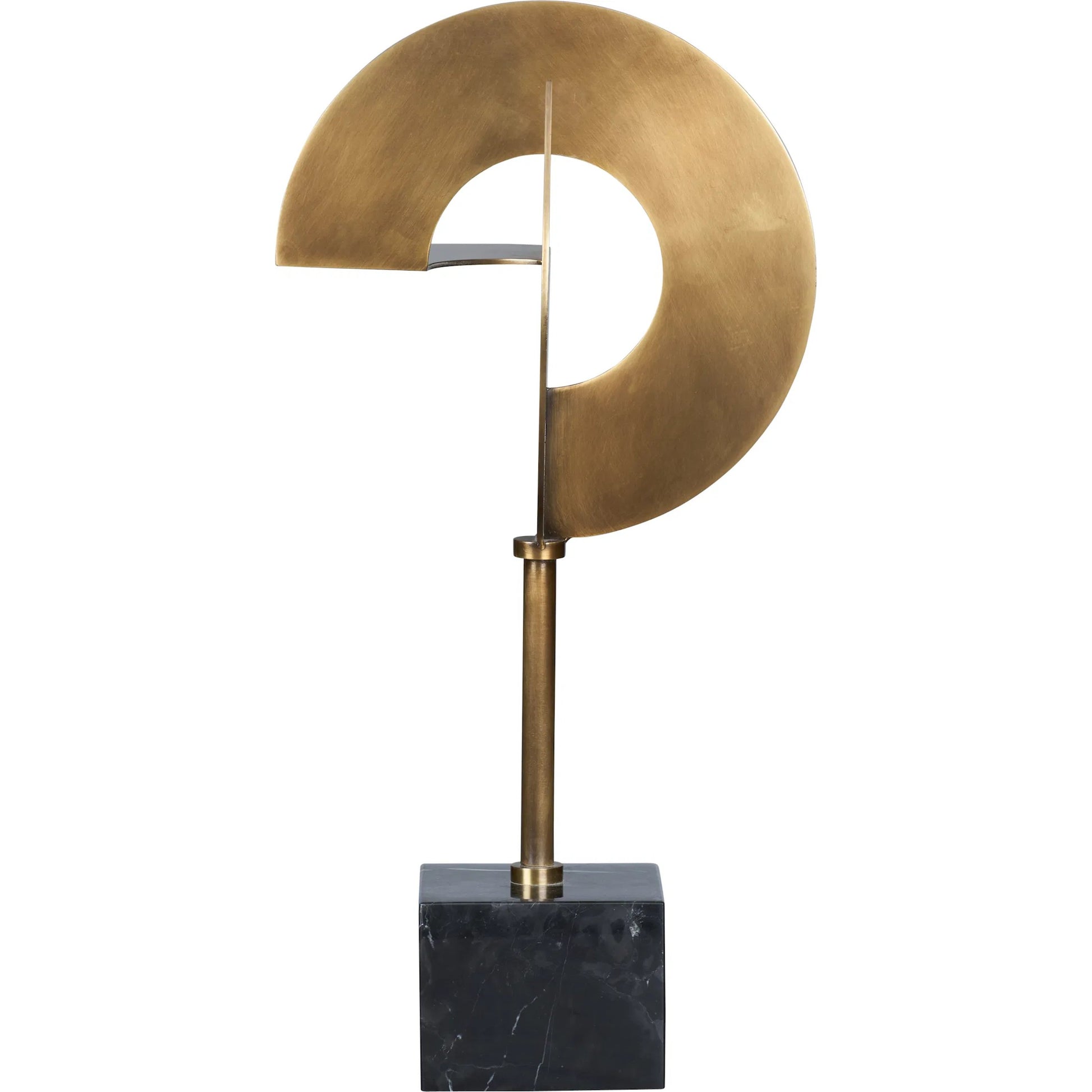 Boris Sculpture by Wildwood in gold, black and natural black, antique brass. Made from unique in a unique style.