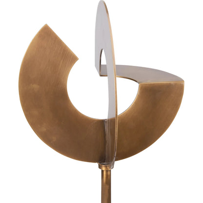 Boris Sculpture by Wildwood in gold, black and natural black, antique brass. Made from unique in a unique style.