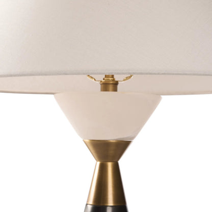Nichols Lamp by Wildwood in brown, gold and bronze, antique brass, natural white. Made from unique in a unique style.