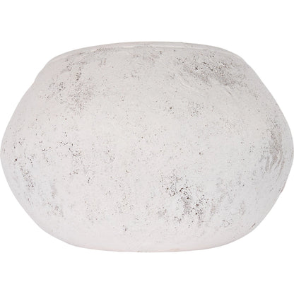 Palmira Cachepot by Wildwood in white, cream and matte white glaze. Made from unique in a unique style.