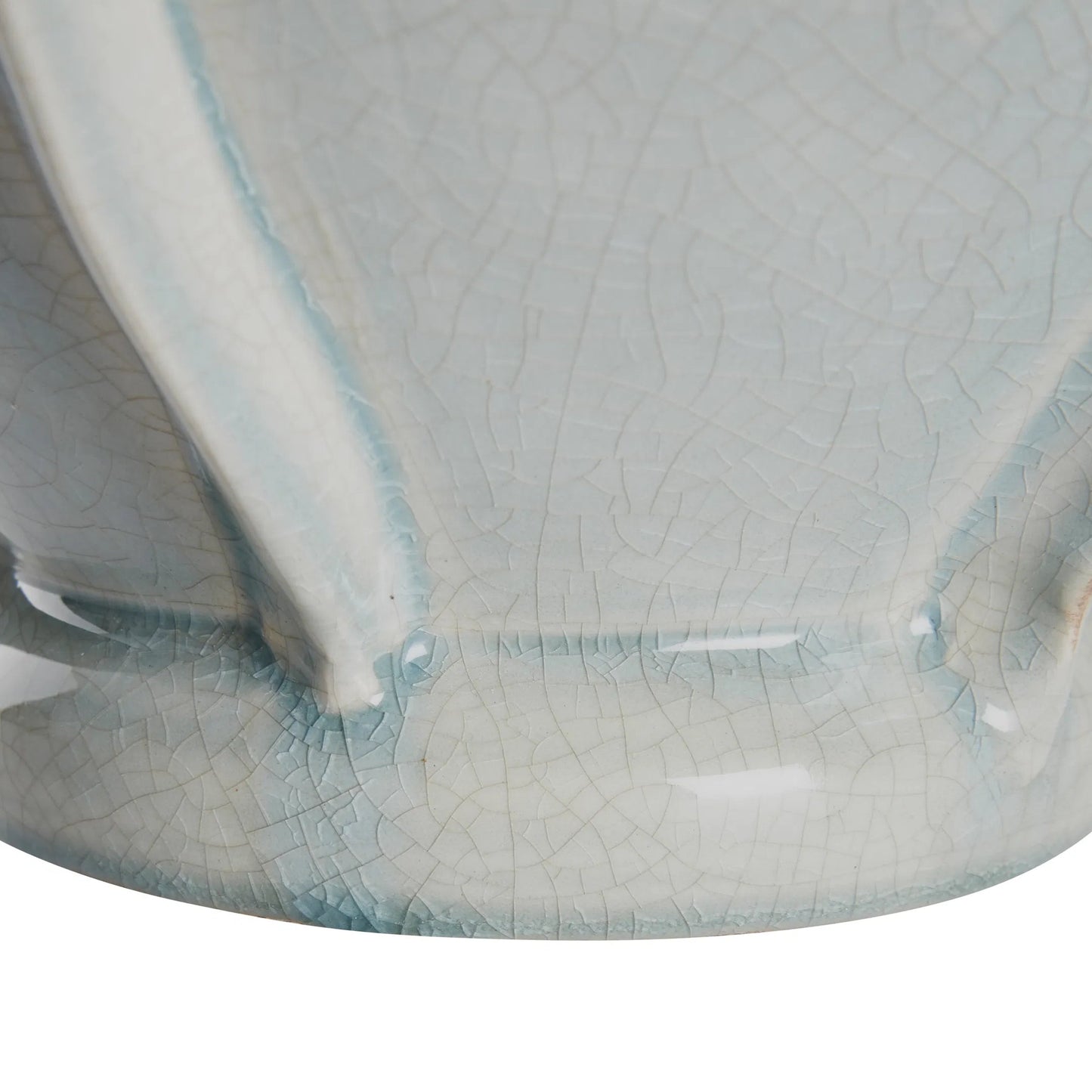003 SI-2534044 | Closeup | Monticello Lamp by Wildwood in gray and crackled gray glaze. Made from unique in a unique style.
