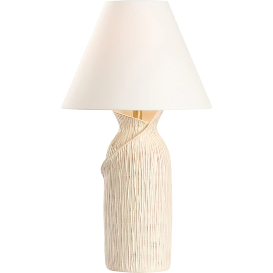 Hugo Lamp by Wildwood in white, cream and cream glae. Made from unique in a unique style.