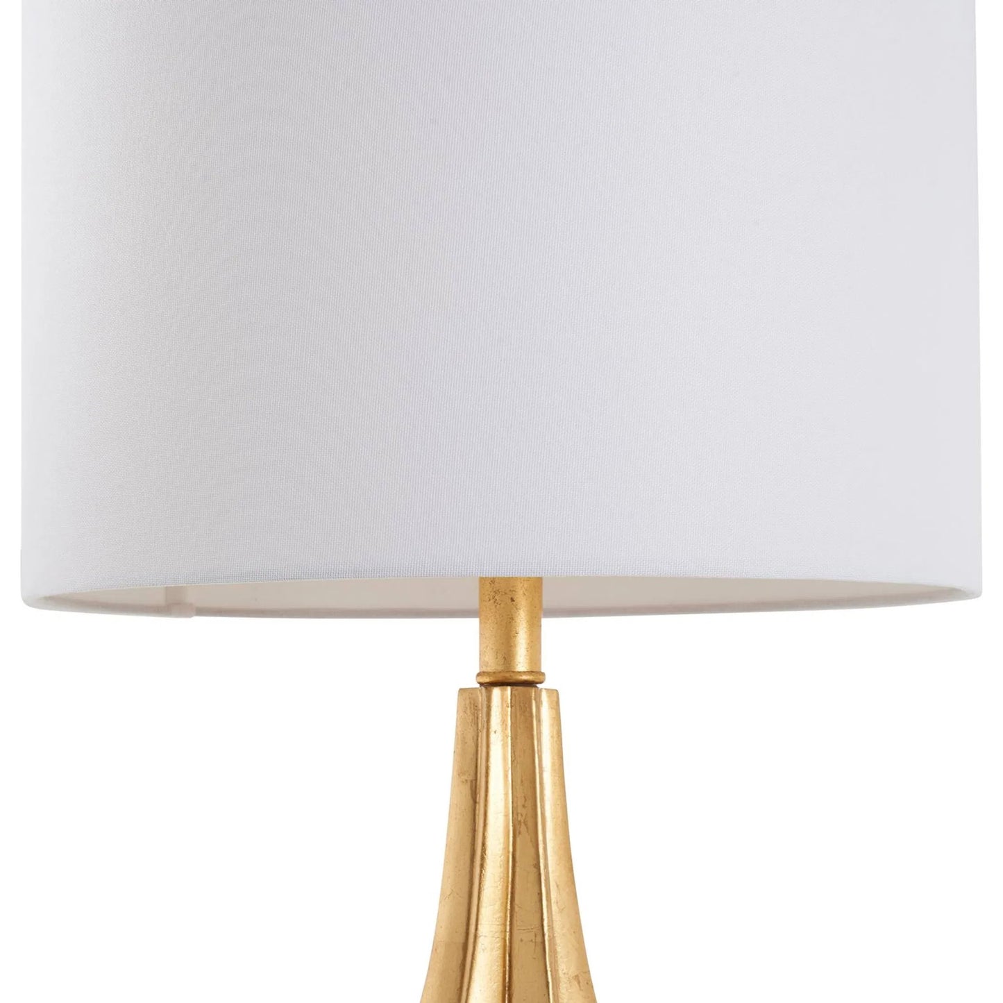 004 SI-2534047 | Closeup | Nuala Lamp by Wildwood in gold and gold leaf, clear. Made from unique in a unique style.
