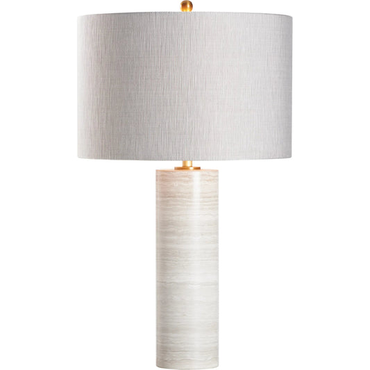Lenny Lamp by Wildwood in white, cream, gray and natural cream, gray. Made from unique in a unique style.