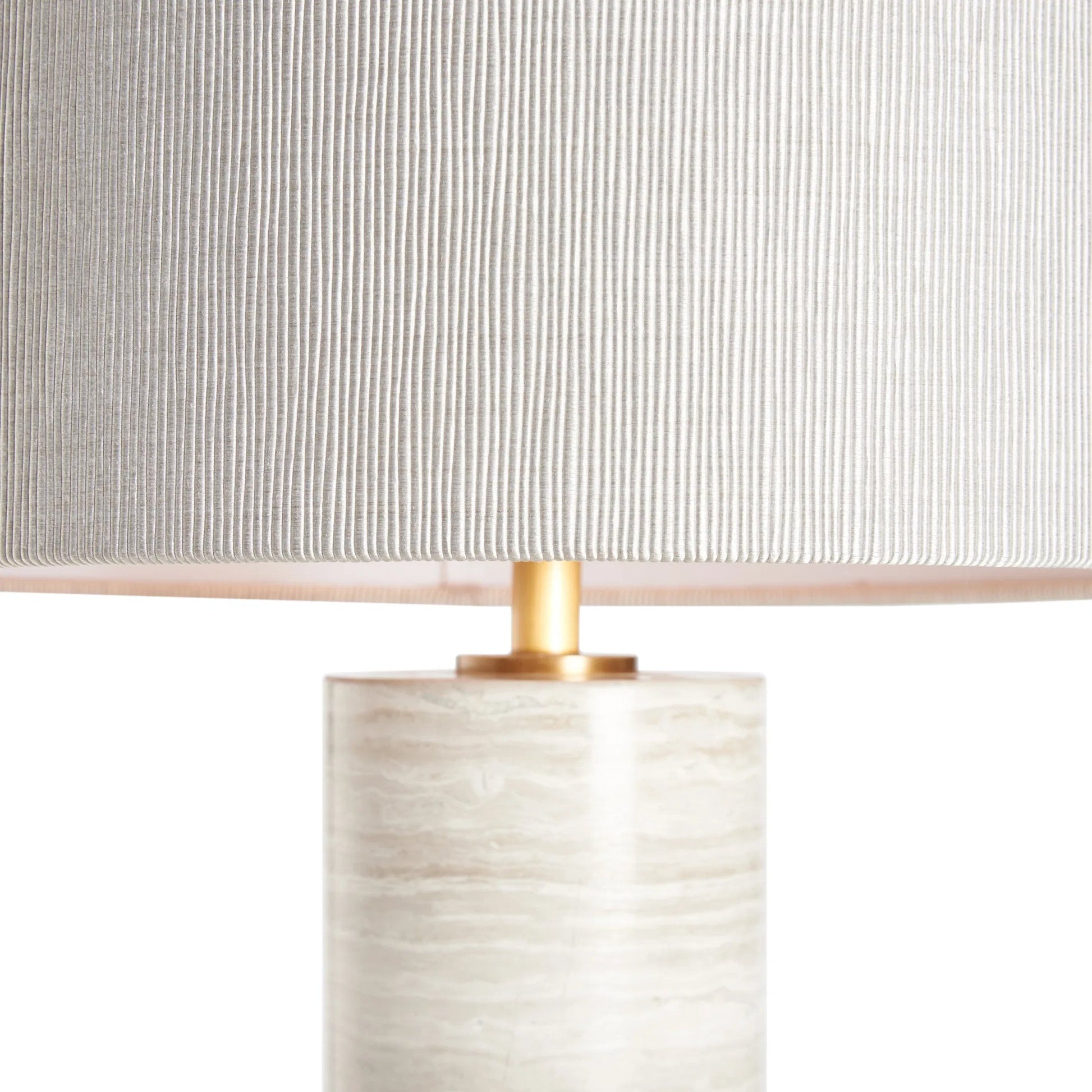 Lenny Lamp by Wildwood in white, cream, gray and natural cream, gray. Made from unique in a unique style.