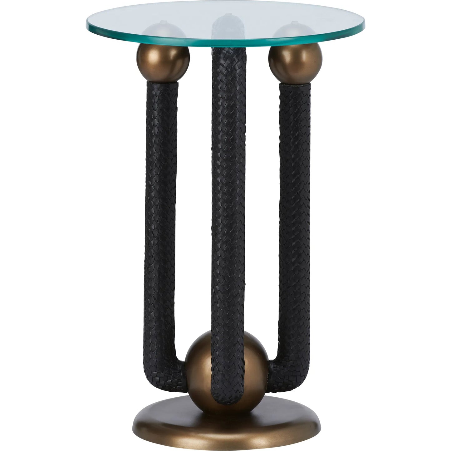 004 SI-2534042 | Additional Silo | Marcel Side Table by Wildwood in black, gold and matte gold, black, clear. Made from unique in a unique style.