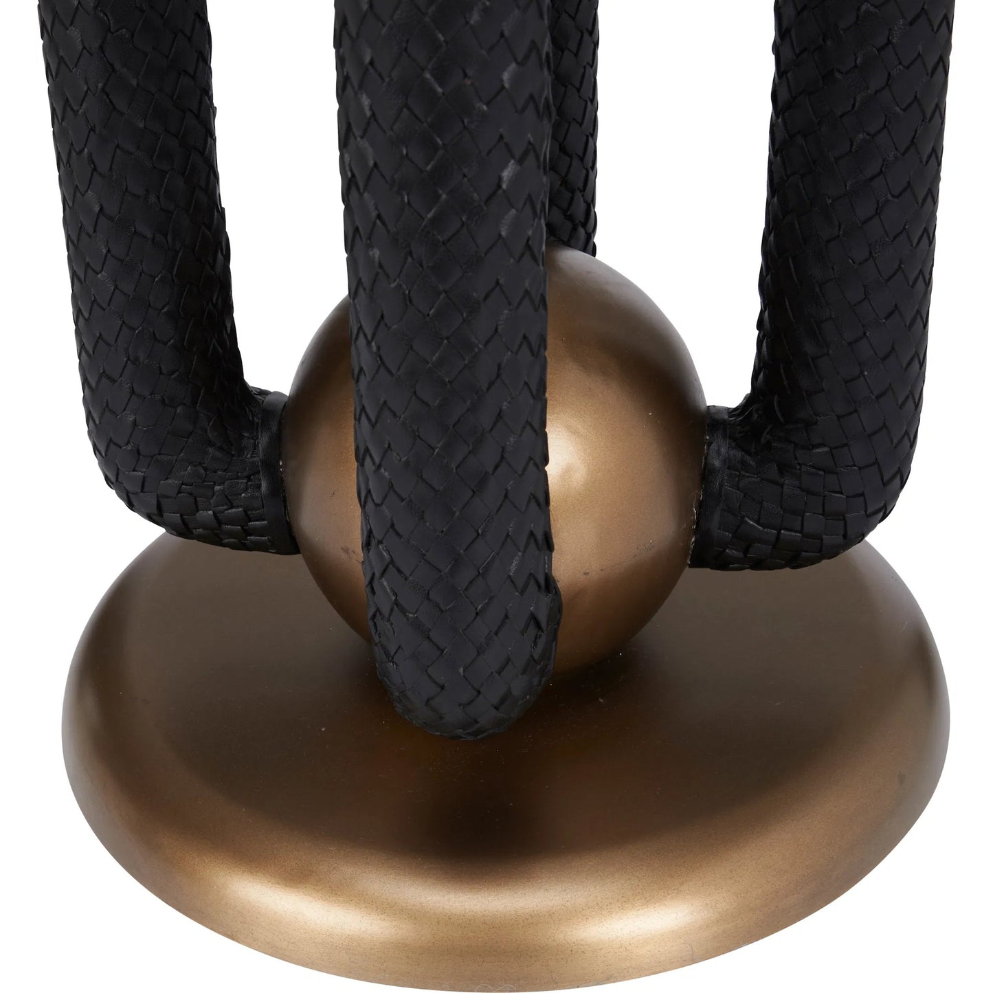 006 SI-2534042 | Closeup | Marcel Side Table by Wildwood in black, gold and matte gold, black, clear. Made from unique in a unique style.