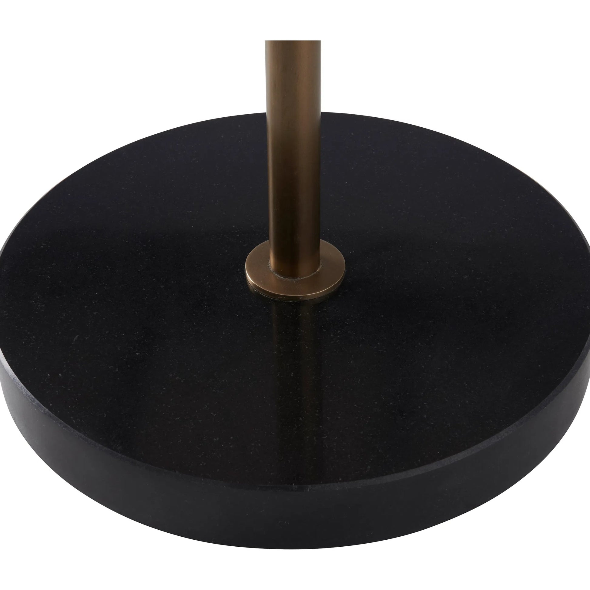 Darby Floor Lamp with Hammered Shade by Wildwood in gold, black and antique, natural black. Made from unique in a unique style.