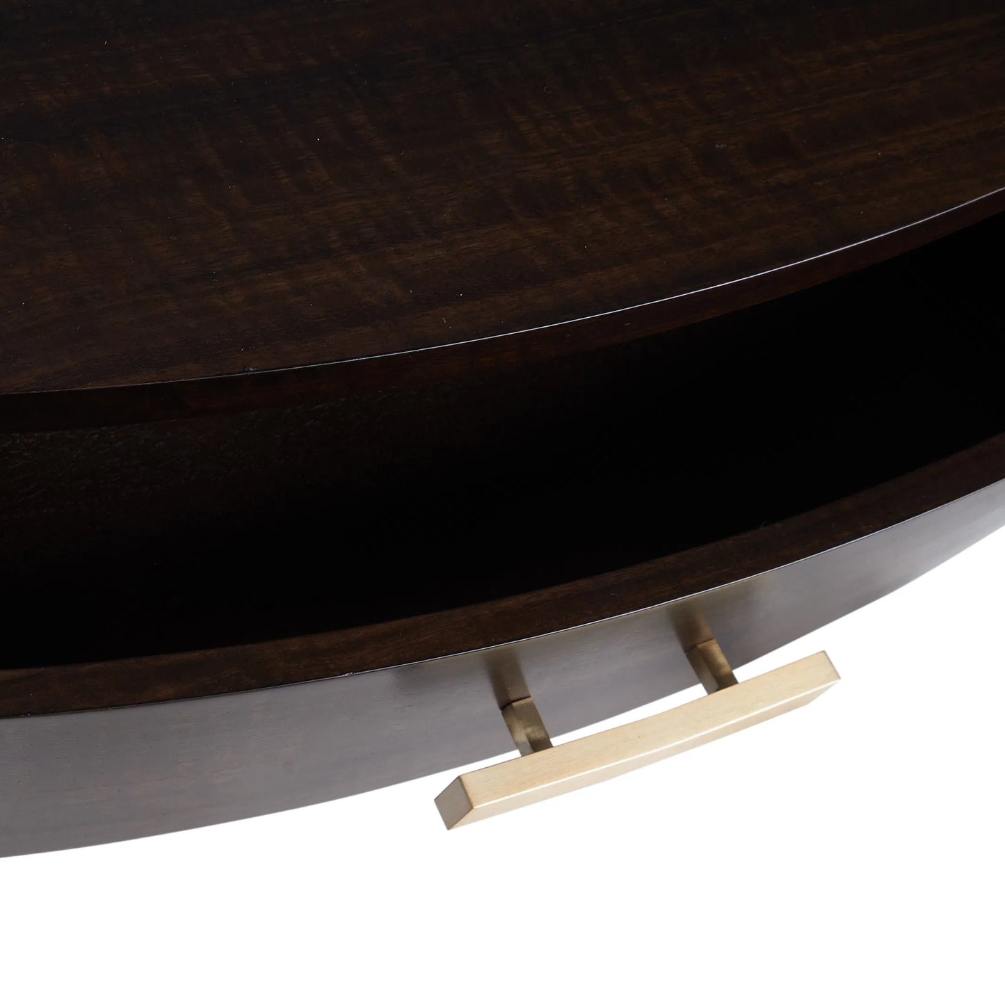 006 SI-2534086 | Closeup | Warren End Table by Wildwood in brown and black walnut. Made from unique in a unique style.