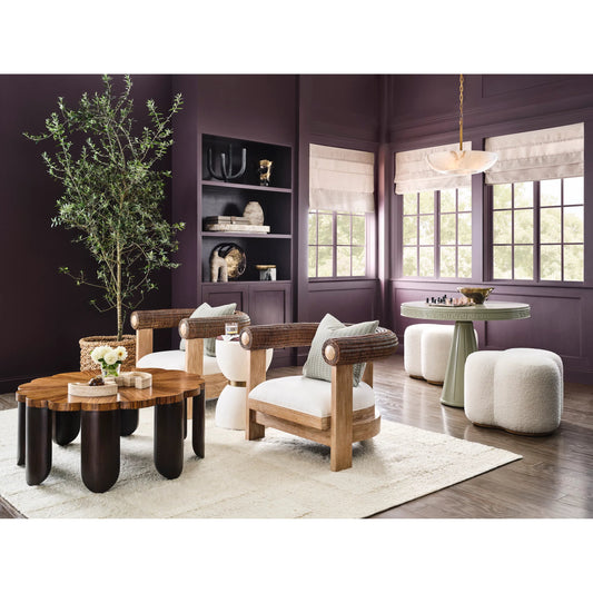 Yasmin Lounge Chair by Wildwood in brown and cerused honey, walnut. Made from unique in a unique style.