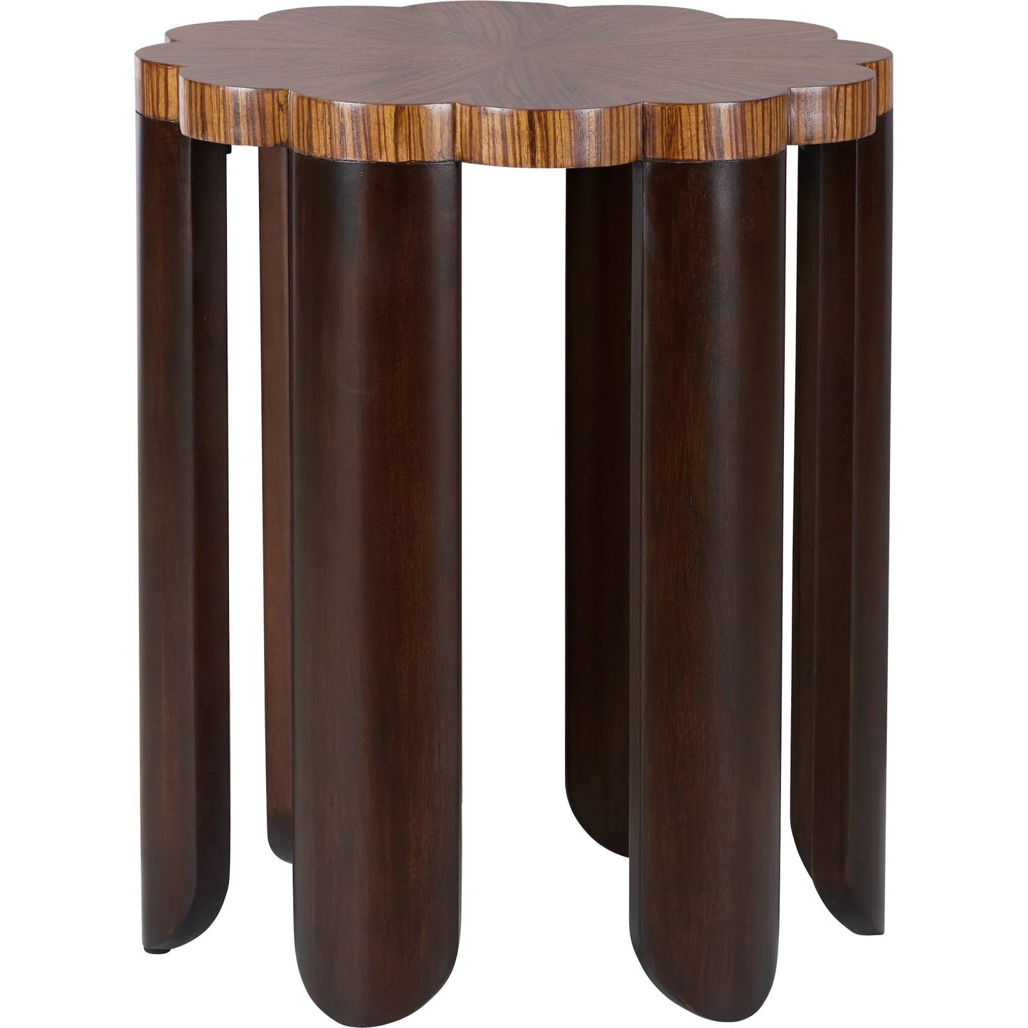 001 SI-2534036 | Primary Silo | Lilianna Side Table by Wildwood in brown and zebra, walnut. Made from unique in a unique style.