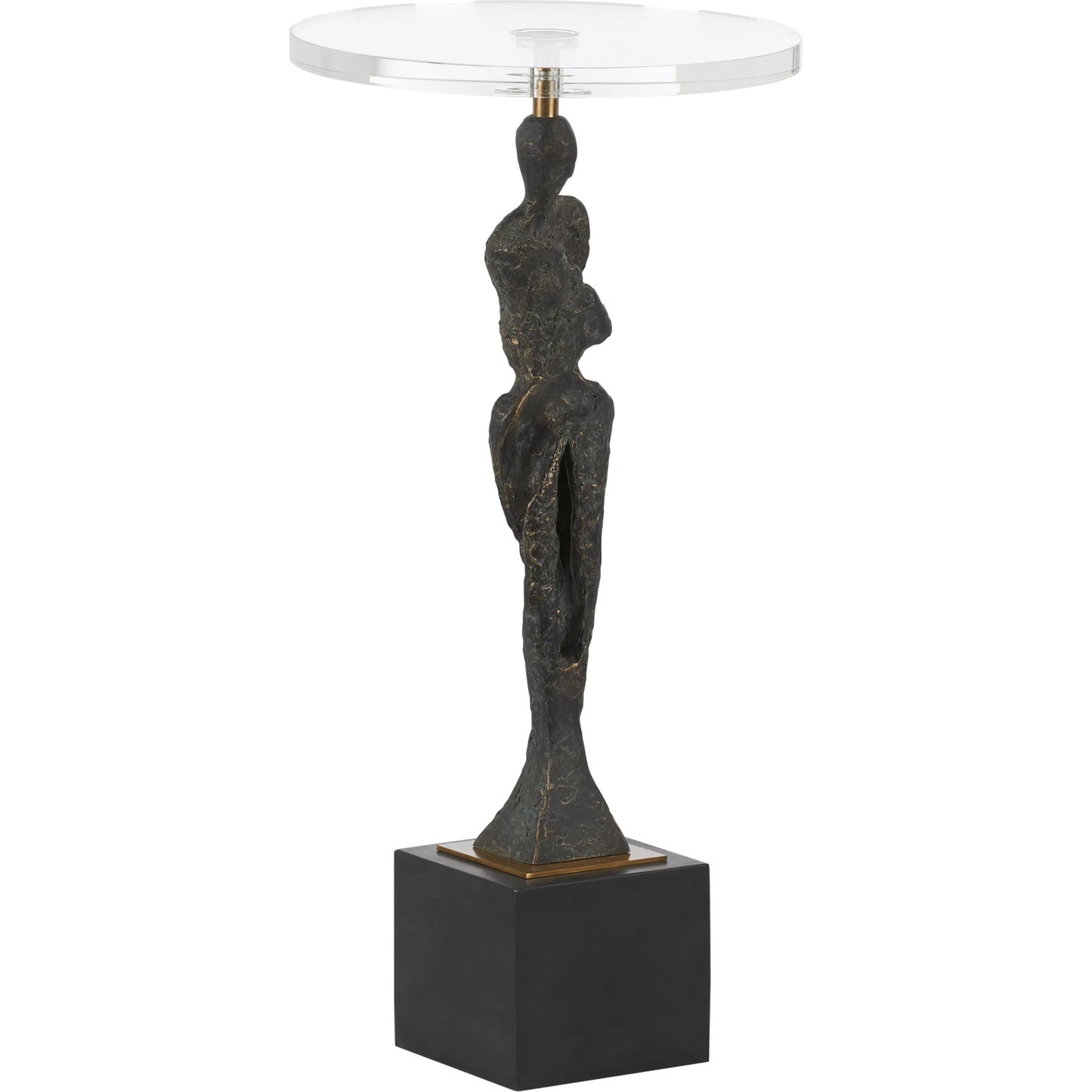000 SI-2533987 | Primary Silo | Artemis Drink Table by Wildwood in brown, gold and dark bronze, clear, antique brass. Made from unique in a unique style.