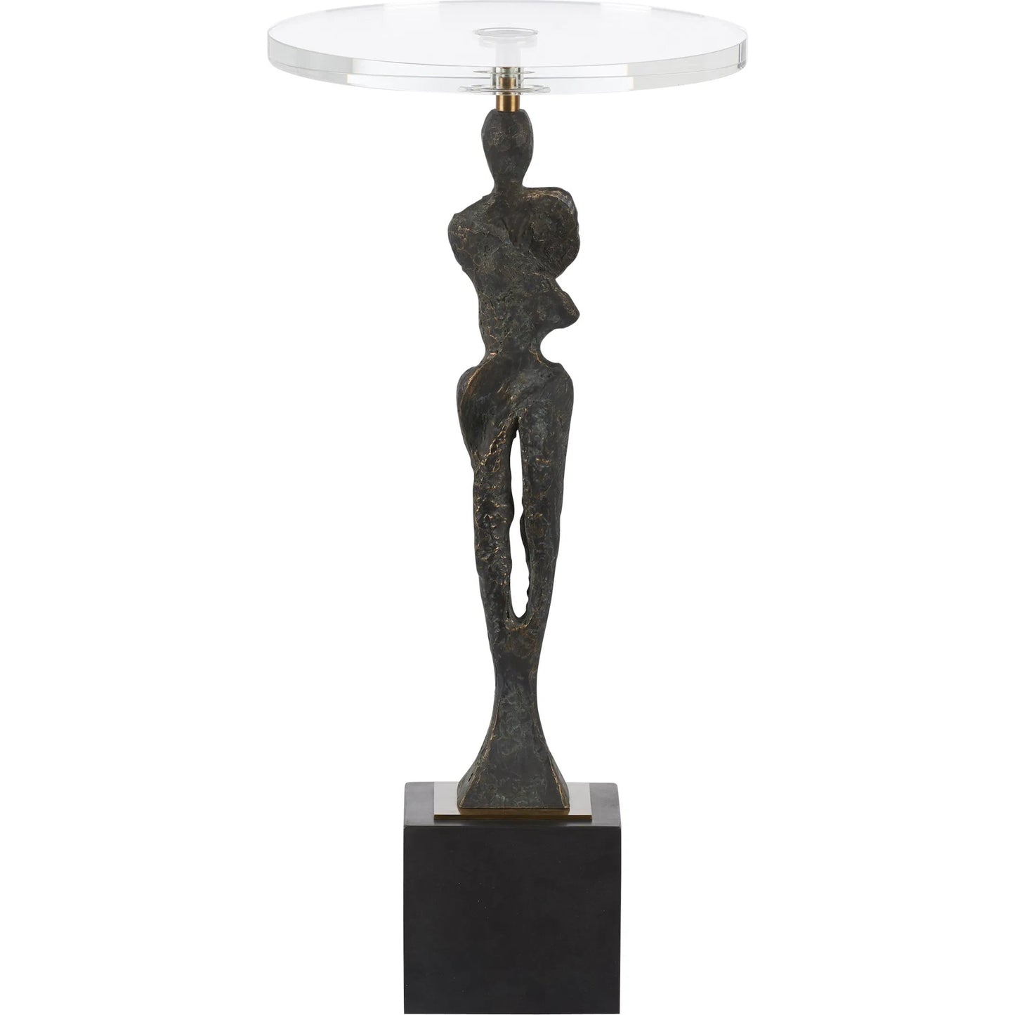 001 SI-2533987 | Additional Silo | Artemis Drink Table by Wildwood in brown, gold and dark bronze, clear, antique brass. Made from unique in a unique style.