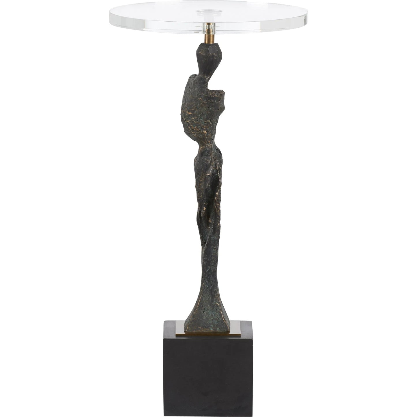 002 SI-2533987 | Additional Silo | Artemis Drink Table by Wildwood in brown, gold and dark bronze, clear, antique brass. Made from unique in a unique style.