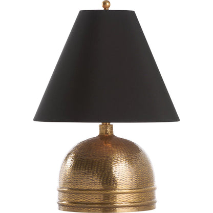 Victorio Lamp by Wildwood in gold, white, cream and antique, textured. Made from unique in a unique style.