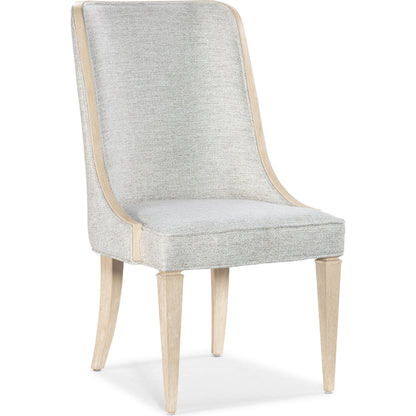 Nouveau Chic Host Chair (Set of 2) by Hooker Furniture in sand-silk linen and sandstone. Made from 100% polyester in a modern style.