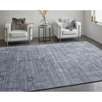 Whitton Rug - 8892F by Feizy in gray, blue. Made from viscose, wool in a unique style.