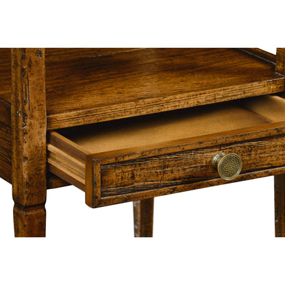 Casual Accents Country Walnut Square End Table by Jonathan Charles in brown and country farmhouse walnut. Made from acacia in a traditional style.