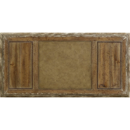 Chatelet Writing Desk by Hooker Furniture in caramel froth. Made from pecan, walnut, maple veneers with high quality bonded leather in a traditional style.