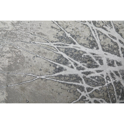 Astra Transitional Rug - 39L5F by Feizy in gray, silver, ivory. Made from polypropylene, polyester in a unique style.