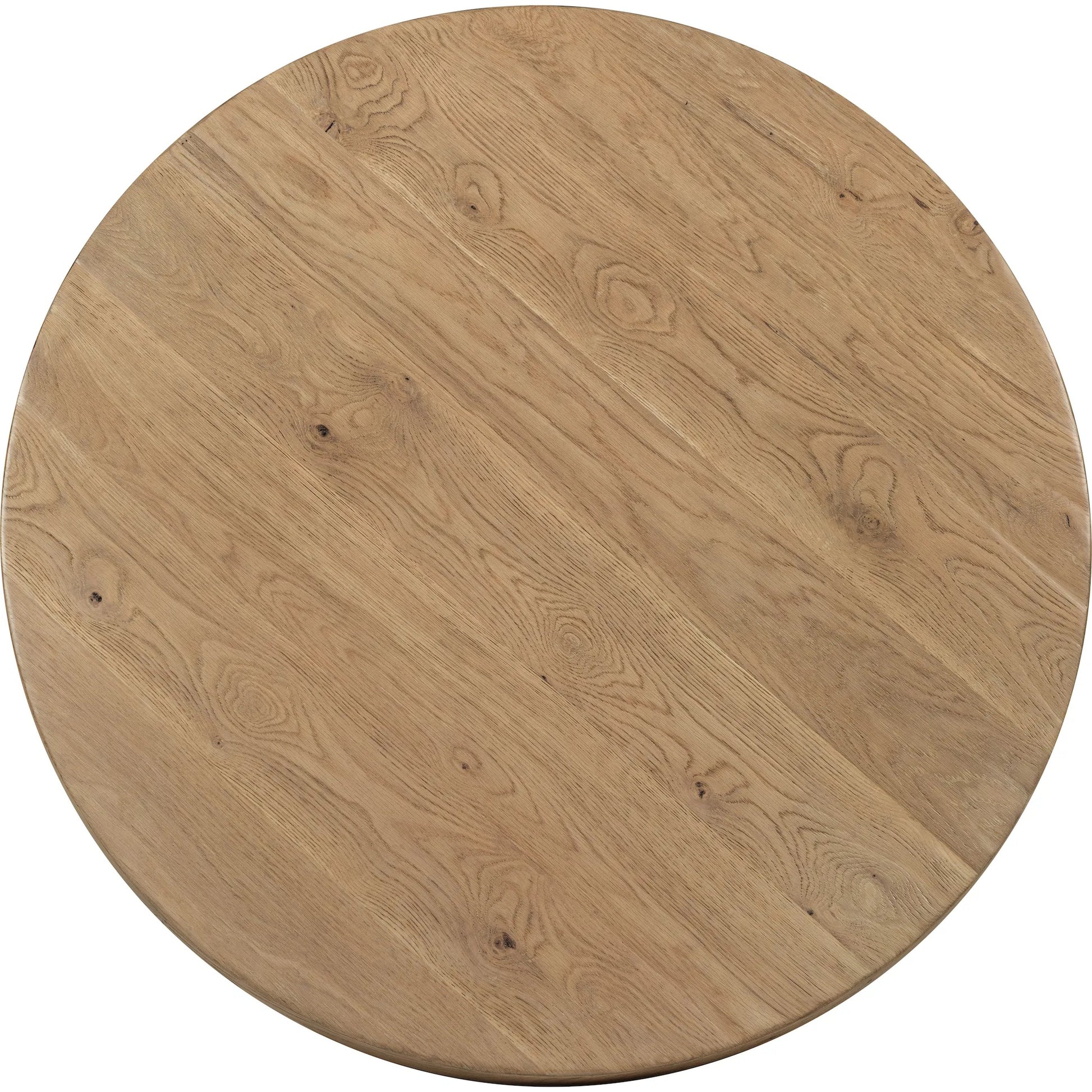 Driftwood 48" Round Dining Table by Hooker Furniture. Made from oak solids, oak veneers, fabric, 100% polyester in a transitional style.