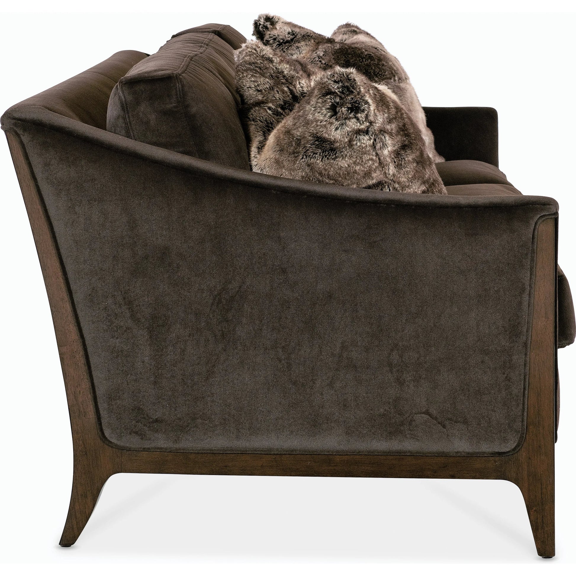 Sophia Sofa by Hooker Furniture in rich cathedral cherry. Made from unique in a modern style.