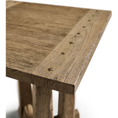 Echo Canyon Square End Table by Jonathan Charles in faded oak. Made from main oak in a unique style.