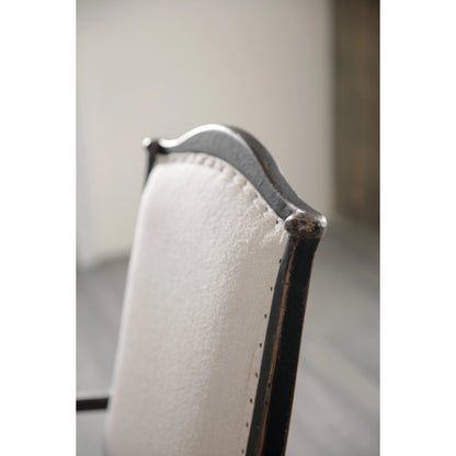 Ciao Bella Upholstered Arm Chair (Set of 2) by Hooker Furniture in beige. Made from fabric, nailheads in a traditional style.