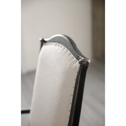 Ciao Bella Upholstered Arm Chair (Set of 2) by Hooker Furniture in beige. Made from fabric, nailheads in a traditional style.