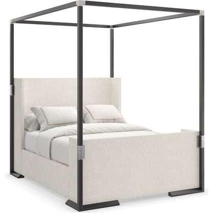 Shelter Me - Canopy Only by Caracole in almost black, brushed stainless. Made from poplar in a unique style.