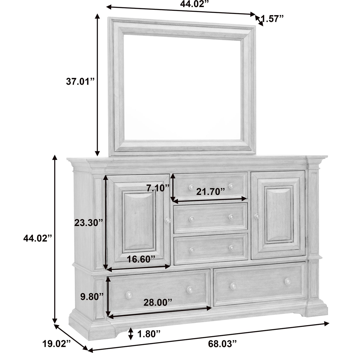 004 SI-2143494 | Additional Silo | Woodbury Rectangular Mirror by Pulaski Furniture in cowboy boots brown. Made from rubberwood in a traditional style.