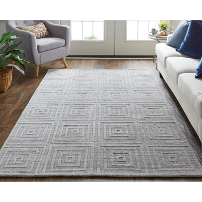 Redford Transitional Solid Rug - 8670F by Feizy. Made from 70% viscose, 30% wool in a unique style.