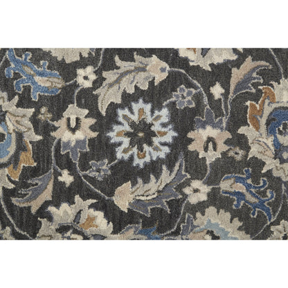 Rylan Transitional Oriental Rug - 8643F by Feizy in taupe, blue, ivory. Made from wool in a unique style.