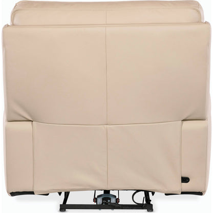 Kramer Zero Gravity Power Recliner w/ Power Headrest by Hooker Furniture. Made from leather in a modern style.