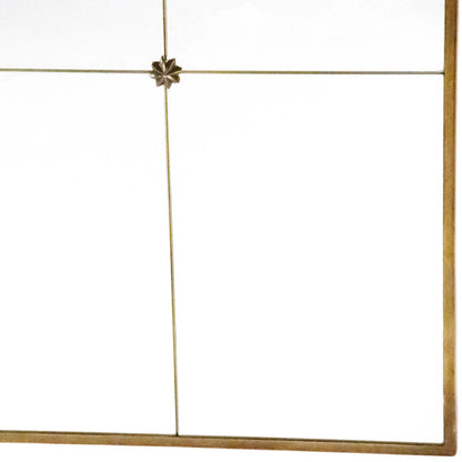 Franco Mirror by Zentique in antique gold. Made from iron, glass in a modern style.