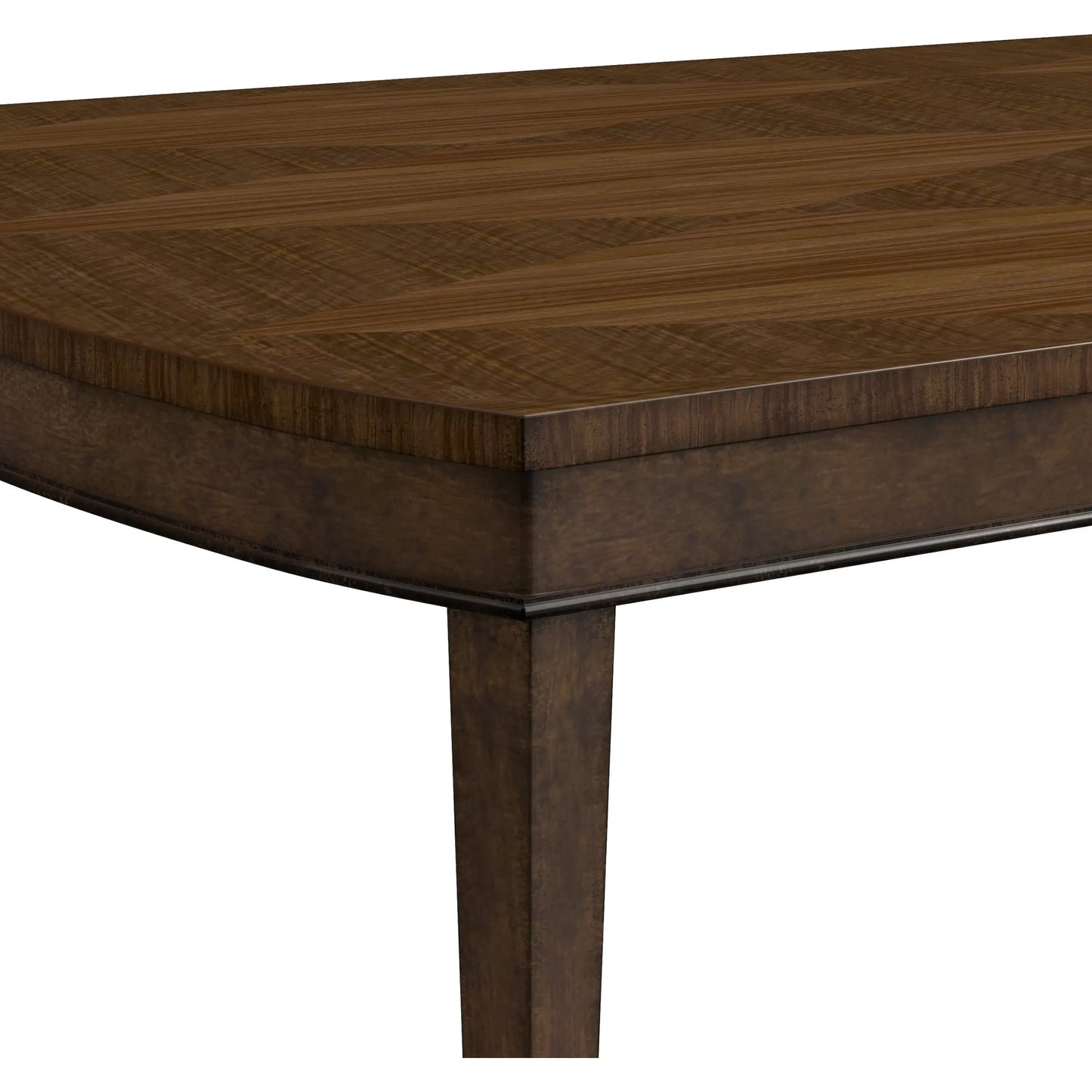 006 SI-2447928 | Closeup | Eave Oval Dining Table by A.R.T. Furniture in hazelnut. Made from poplar, parawood solids, walnut veneer in a traditional style.