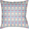 Bright Pink, Bright Purple, Lilac, Pale Blue, Cream / 22" x 22"
