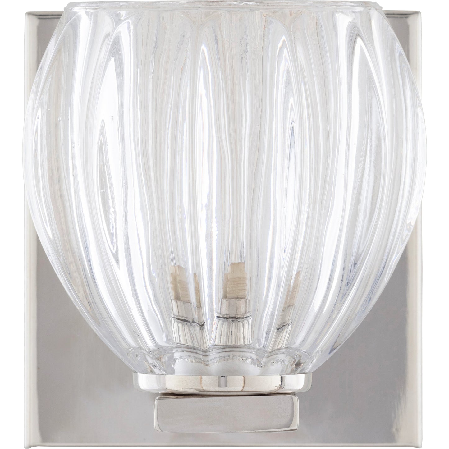 001 SI-2046373 | Primary Silo | Wallace Wall Sconce by Surya in clear, metallic bronze, metallic nickel and polished. Made from fixture: metal in a modern style.