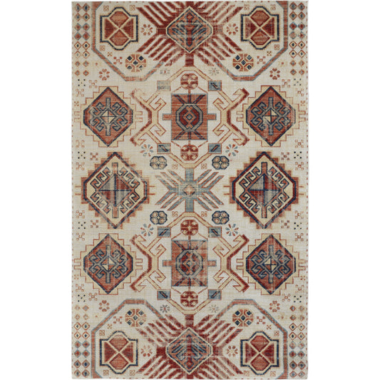 Nolan Transitional Southwestern Rug - 39C9F by Feizy in ivory, red, tan. Made from polypropylene in a unique style.