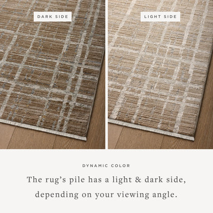 Wade WAE-05 Rug by Loloi in brown, stone. Made from 100% polyester in a unique style.