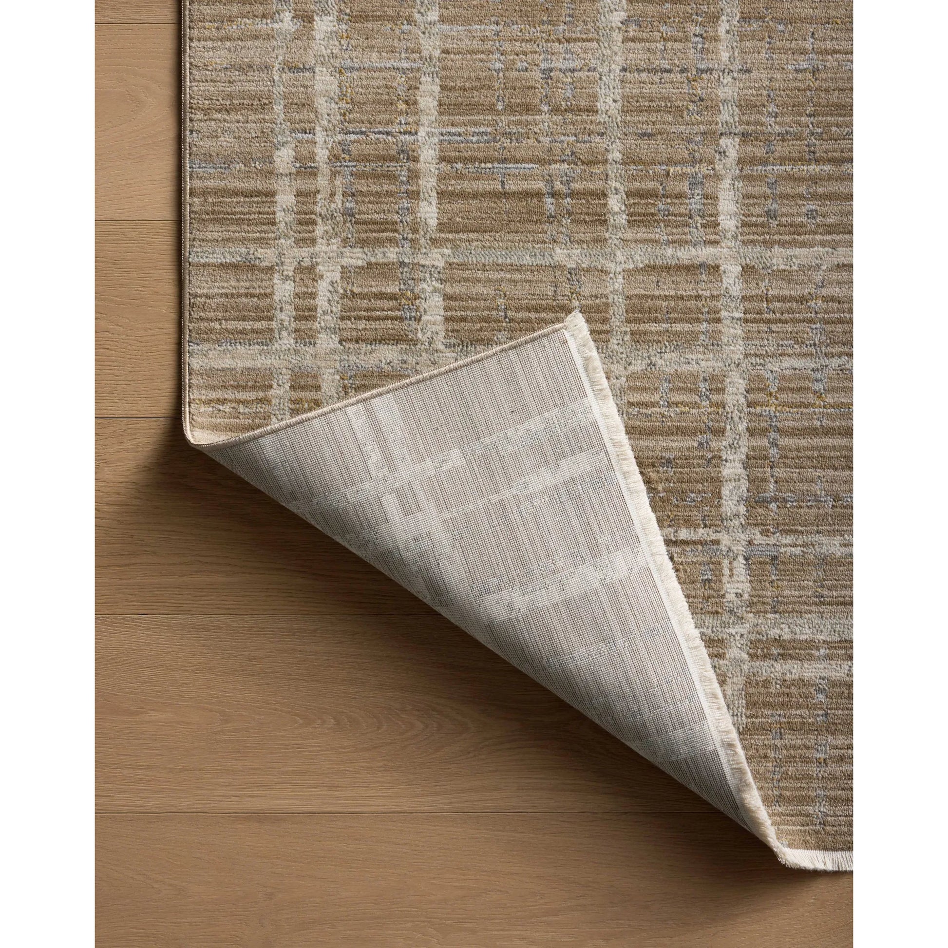 Wade WAE-05 Rug by Loloi in brown, stone. Made from 100% polyester in a unique style.