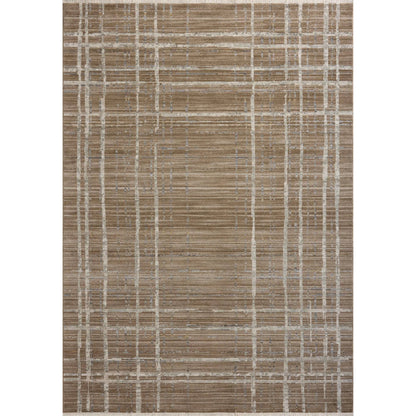 Wade WAE-05 Rug by Loloi in brown, stone. Made from 100% polyester in a unique style.