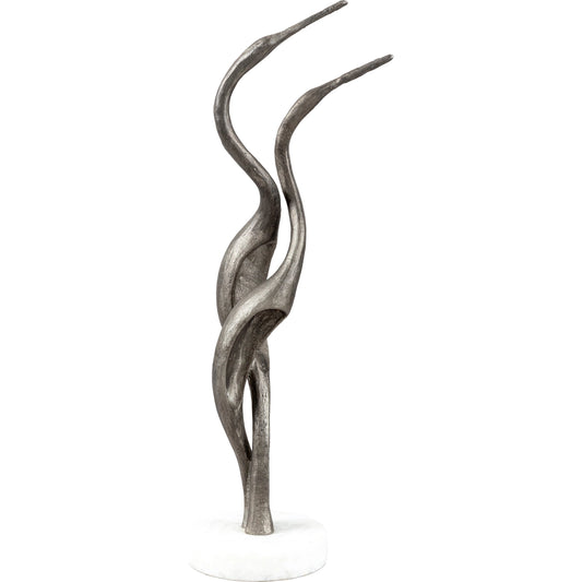 Hakawai - 532528 by Surya in metallic - silver and blackened. Made from main: metal, marble in a modern style.